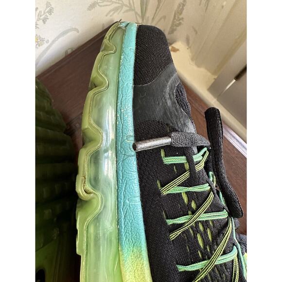 Size 7 - Nike Air Max 2014 Black Green Blue Rare Women’s 8.5 Men’s 7 Euro 40 - Picture 7 of 9